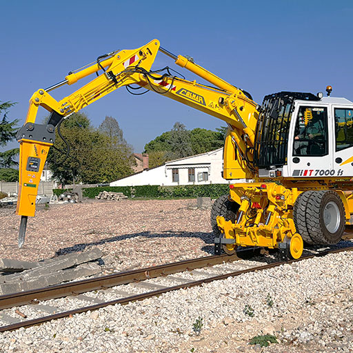 Maquinaria para construción y mantención de infraestructura ferroviaria