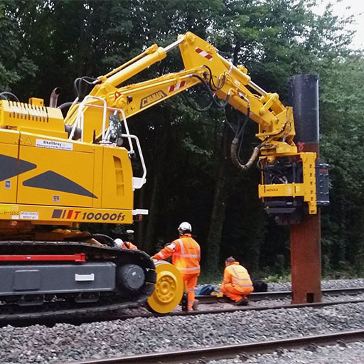 Maquinaria para construción y mantención de infraestructura ferroviaria