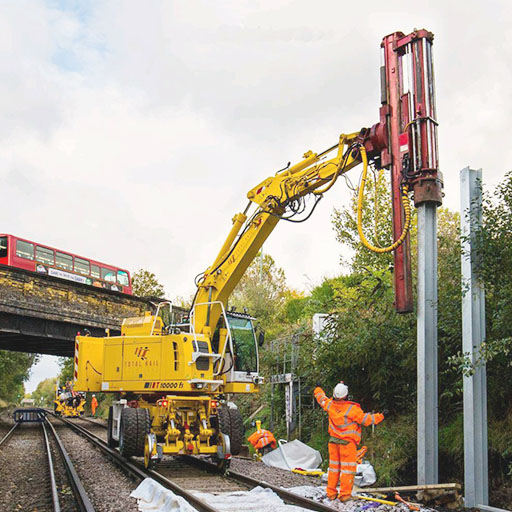 Maquinaria para construción y mantención de infraestructura ferroviaria